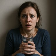 Человек стоит на берегу озера на закате, раскинув руки в стороны в ощущении свободы и облегчения